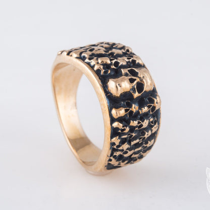 Bronze Ring with Skulls