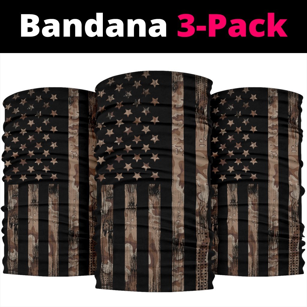 Camo US Flag Neck Gaiter | Face Shield | Bandana