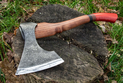 Carpenter Steel Axe With Red Handle