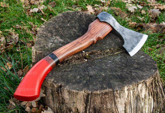Carpenter Steel Axe With Red Handle