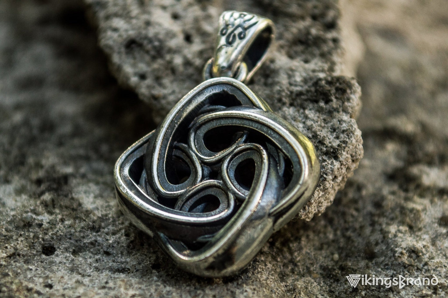 Celtic Vikings Knot Ornament Sterling Silver Pagan Pendant