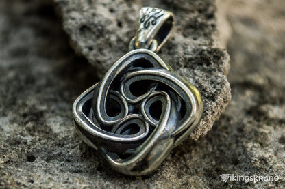 Celtic Vikings Knot Ornament Sterling Silver Pagan Pendant