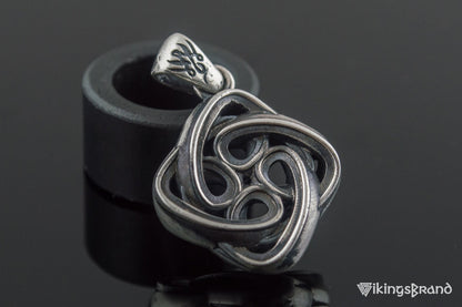 Celtic Vikings Knot Ornament Sterling Silver Pagan Pendant