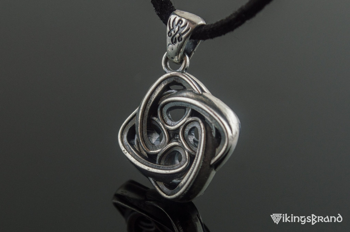 Celtic Vikings Knot Ornament Sterling Silver Pagan Pendant
