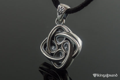 Celtic Vikings Knot Ornament Sterling Silver Pagan Pendant