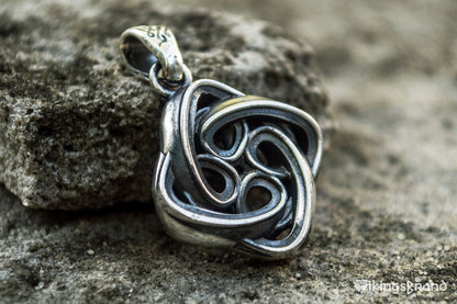 Celtic Vikings Knot Ornament Sterling Silver Pagan Pendant