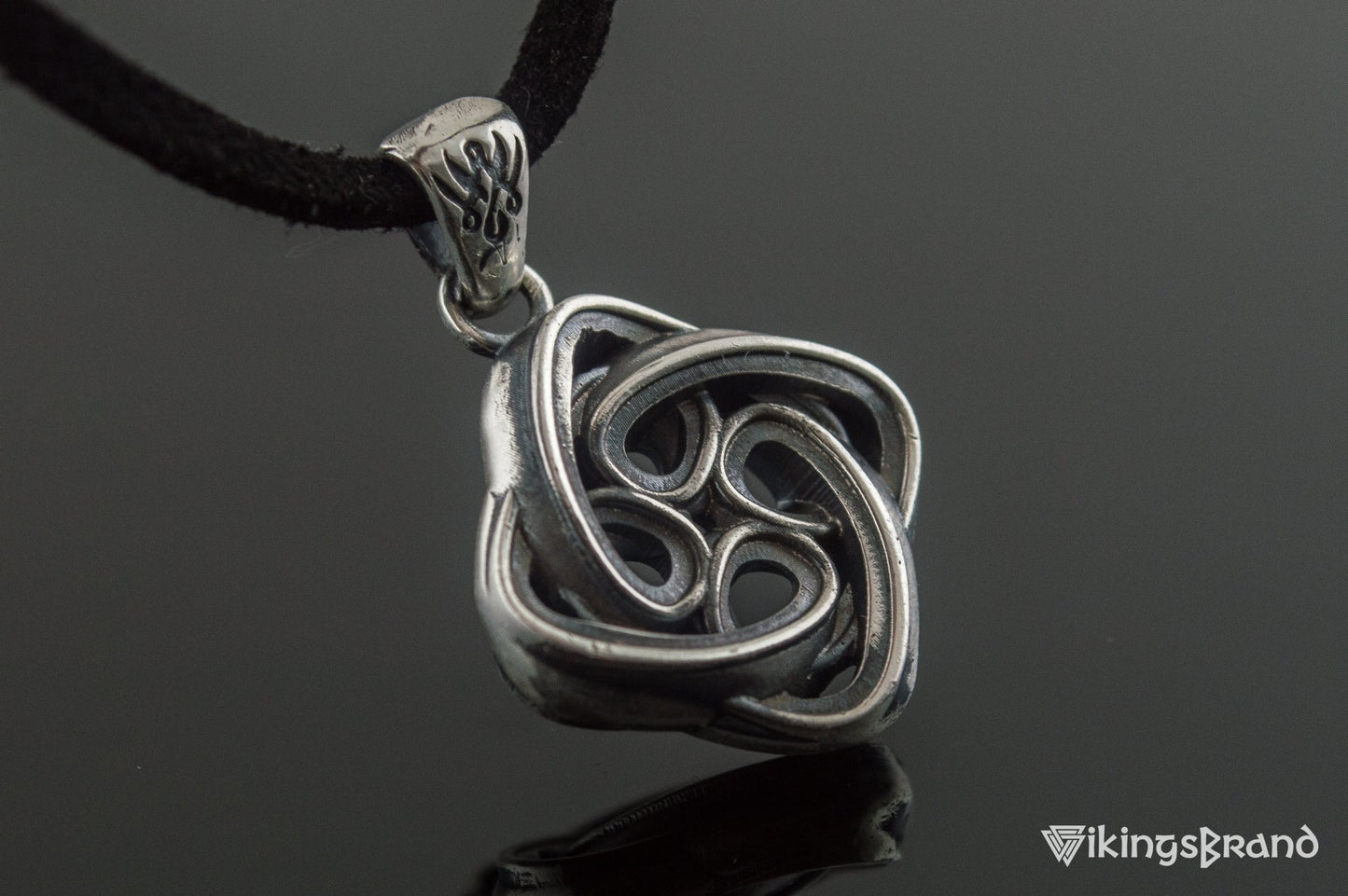 Celtic Vikings Knot Ornament Sterling Silver Pagan Pendant