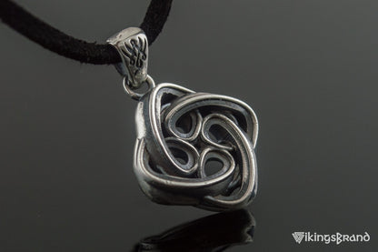 Celtic Vikings Knot Ornament Sterling Silver Pagan Pendant