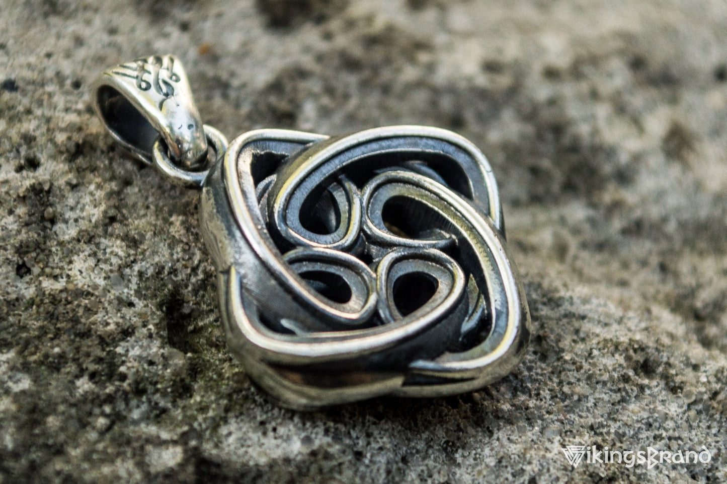 Celtic Vikings Knot Ornament Sterling Silver Pagan Pendant