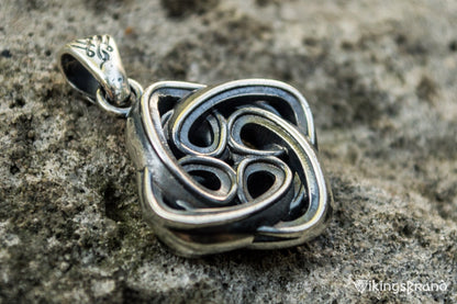 Celtic Vikings Knot Ornament Sterling Silver Pagan Pendant