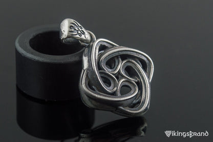 Celtic Vikings Knot Ornament Sterling Silver Pagan Pendant