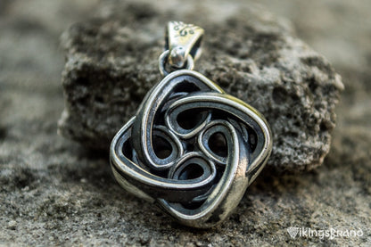 Celtic Vikings Knot Ornament Sterling Silver Pagan Pendant