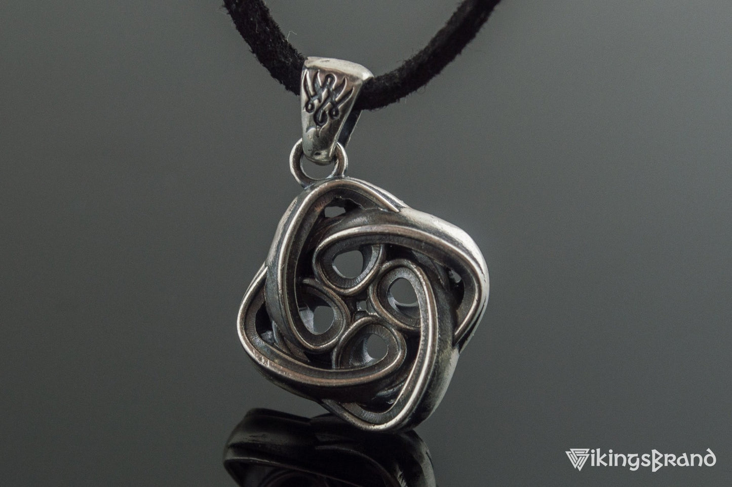 Celtic Vikings Knot Ornament Sterling Silver Pagan Pendant