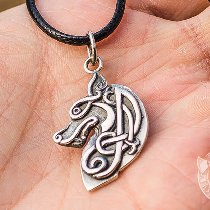 Celtic Wolf 925 Sterling Silver Pendant - VikingsBrand