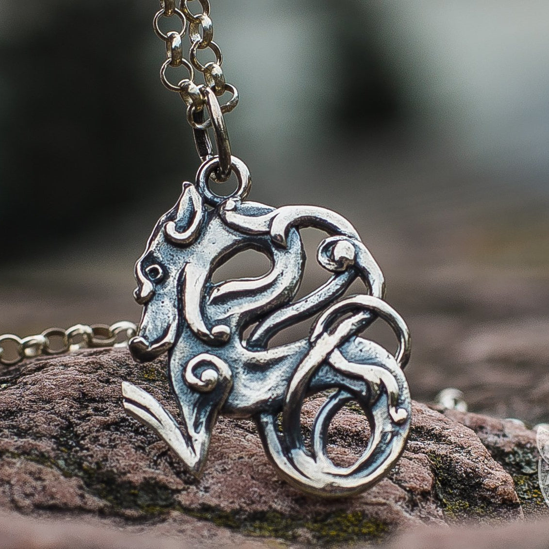 Celtic Wolf 925 Sterling Silver Pendant - VikingsBrand