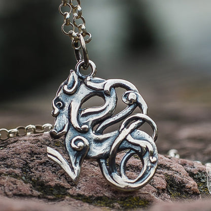 Celtic Wolf 925 Sterling Silver Pendant - VikingsBrand