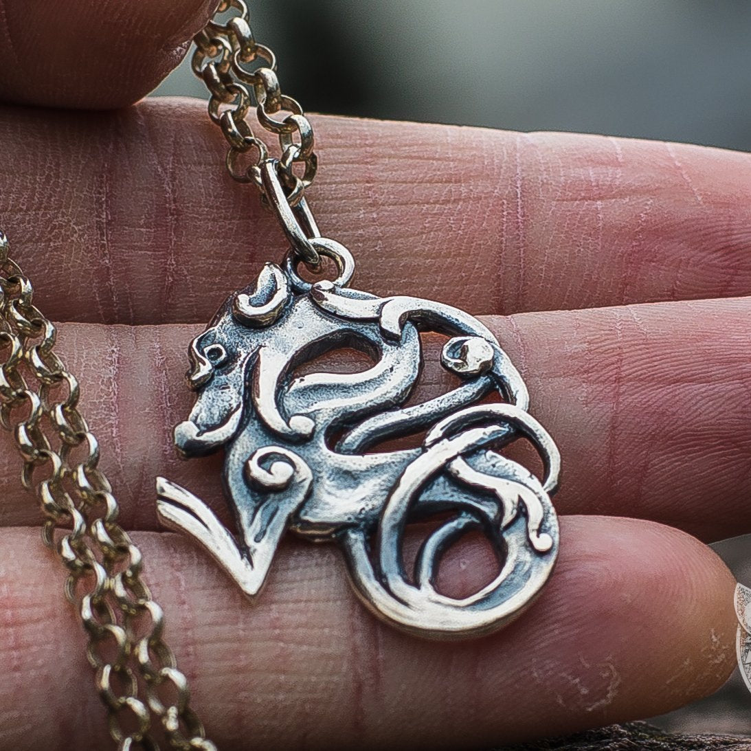 Celtic Wolf 925 Sterling Silver Pendant - VikingsBrand