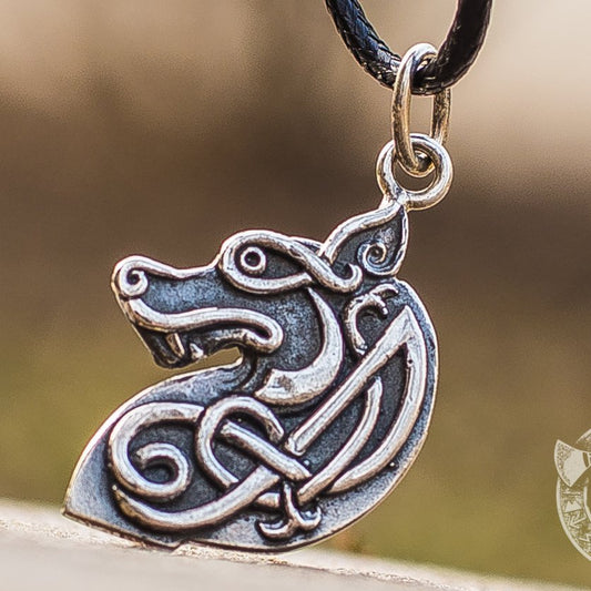 Celtic Wolf 925 Sterling Silver Pendant - VikingsBrand