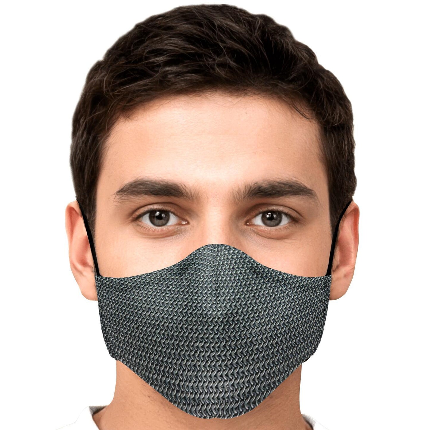 Chain Mail Viking Face Mask Cover
