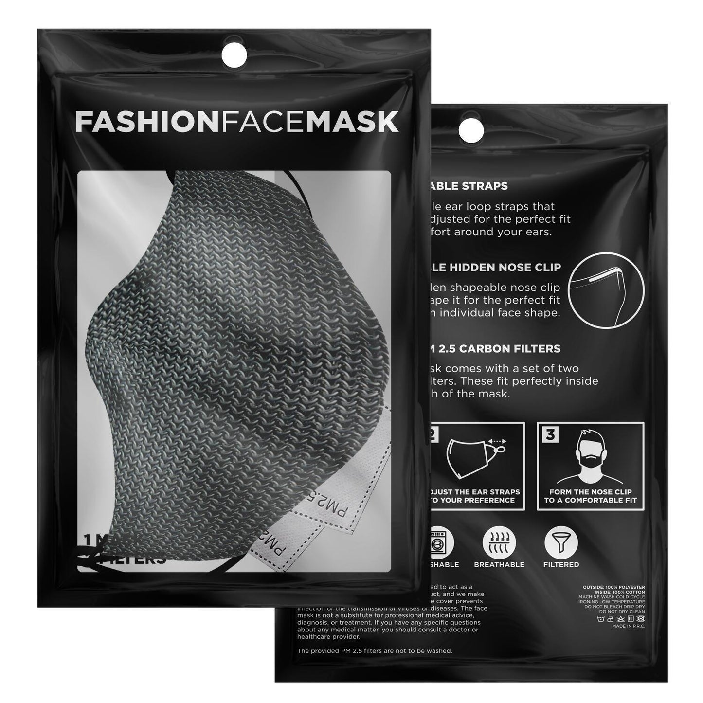 Chain Mail Viking Face Mask Cover