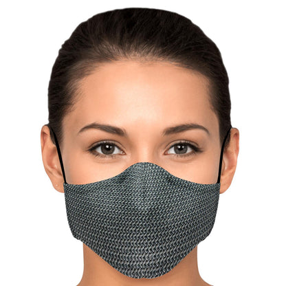 Chain Mail Viking Face Mask Cover