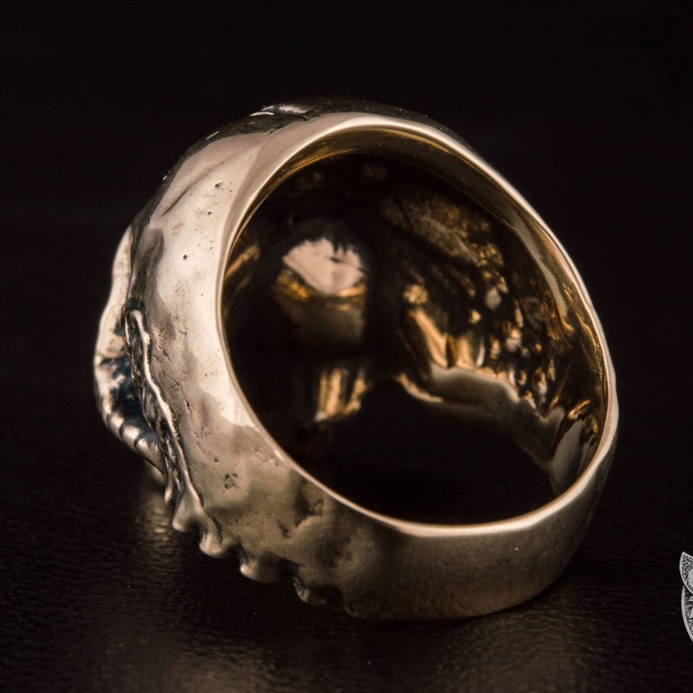 Clown Skull Bronze Ring