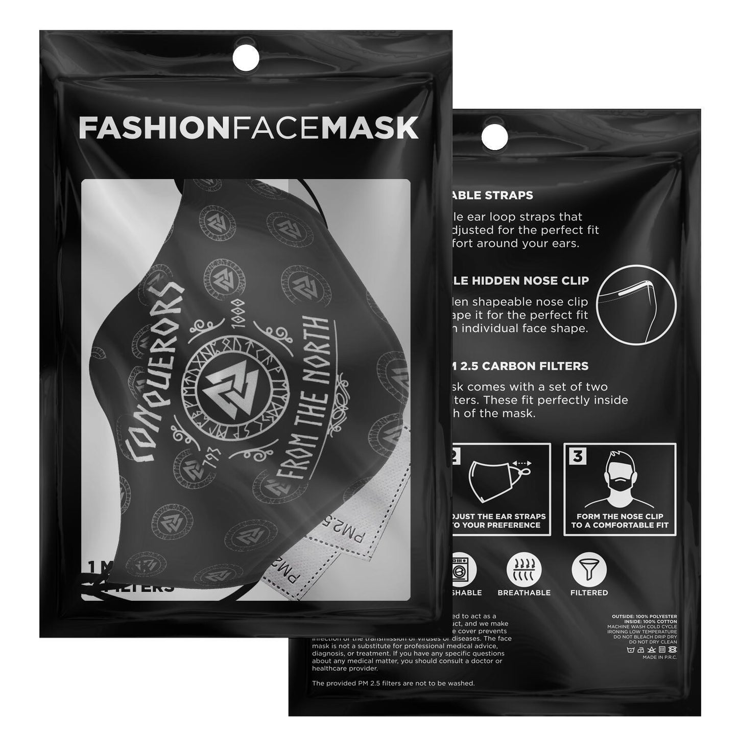 Conquerors From The North Viking Face Mask Cover