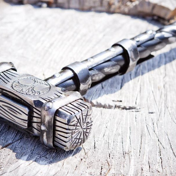Custom hand forged Viking Thor hammer - VikingsBrand