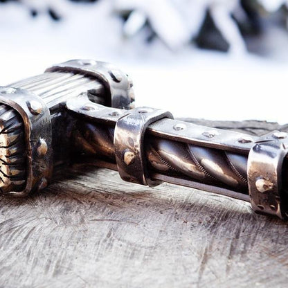 Custom hand forged Viking Thor hammer - VikingsBrand