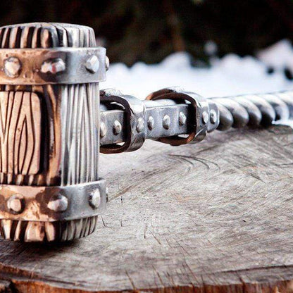 Custom hand forged Viking Thor hammer - VikingsBrand
