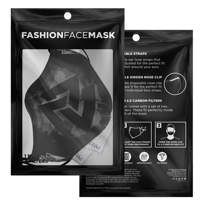 Grey Valknut Viking Face Mask Cover