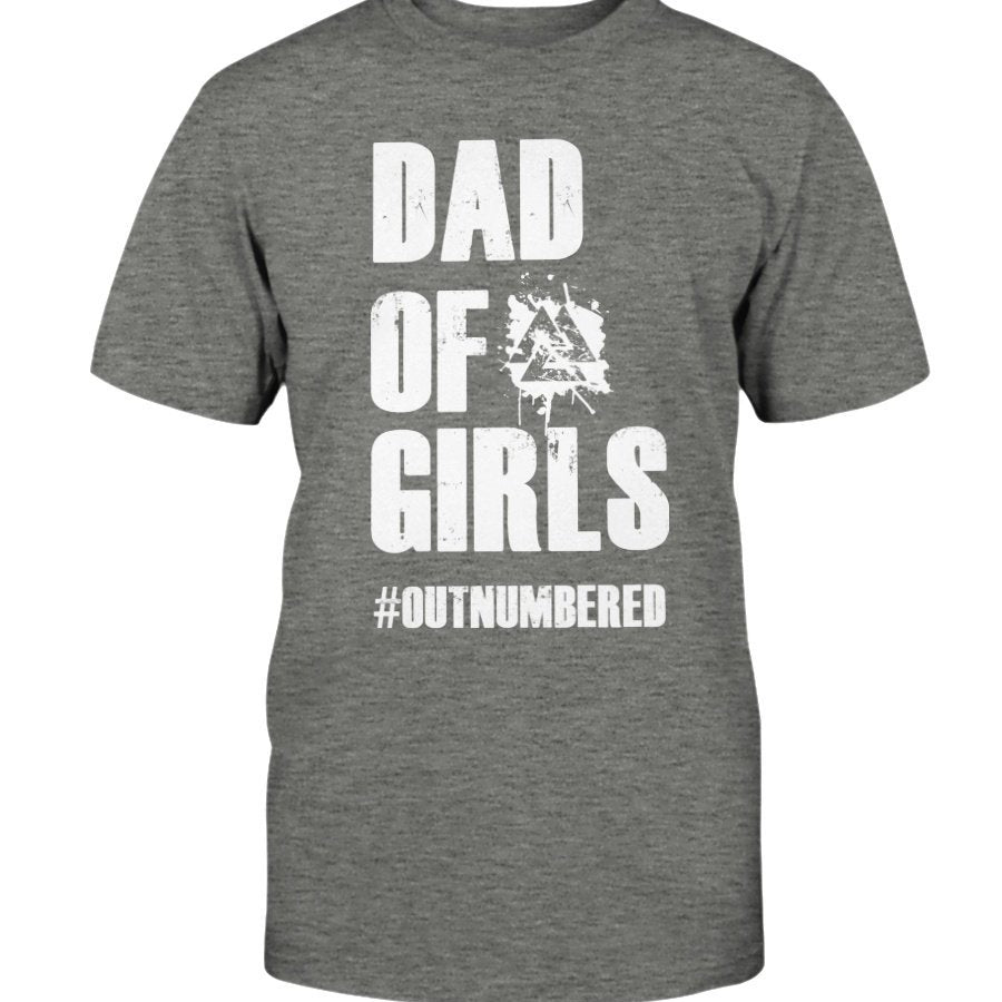 Dad of Girls Classic Cotton T-Shirt - White Text