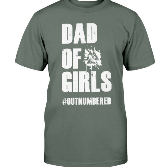 Dad of Girls Premium Fit T-Shirt - White Text