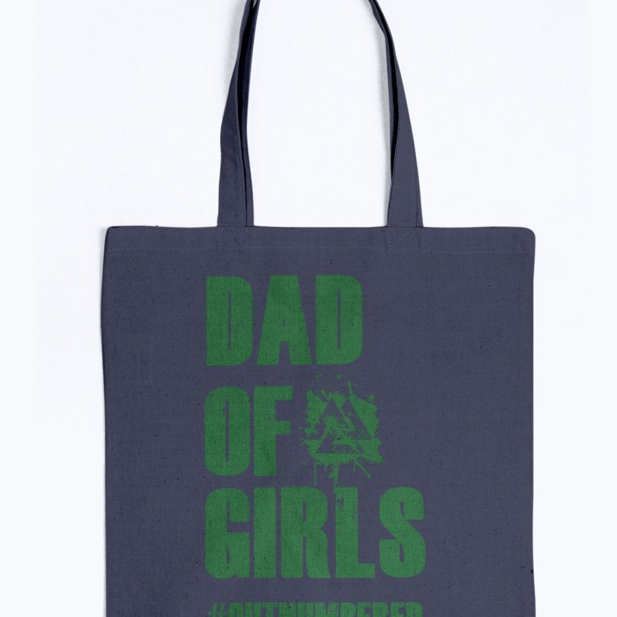 Dad of Girls Tote - Green Text