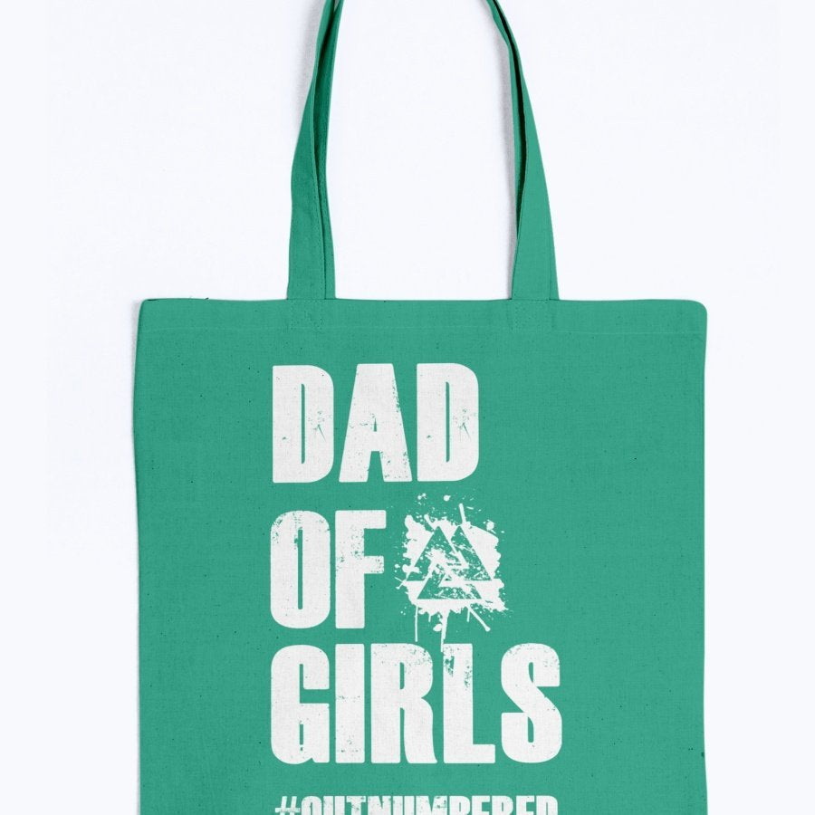 Dad of Girls Tote - White Text