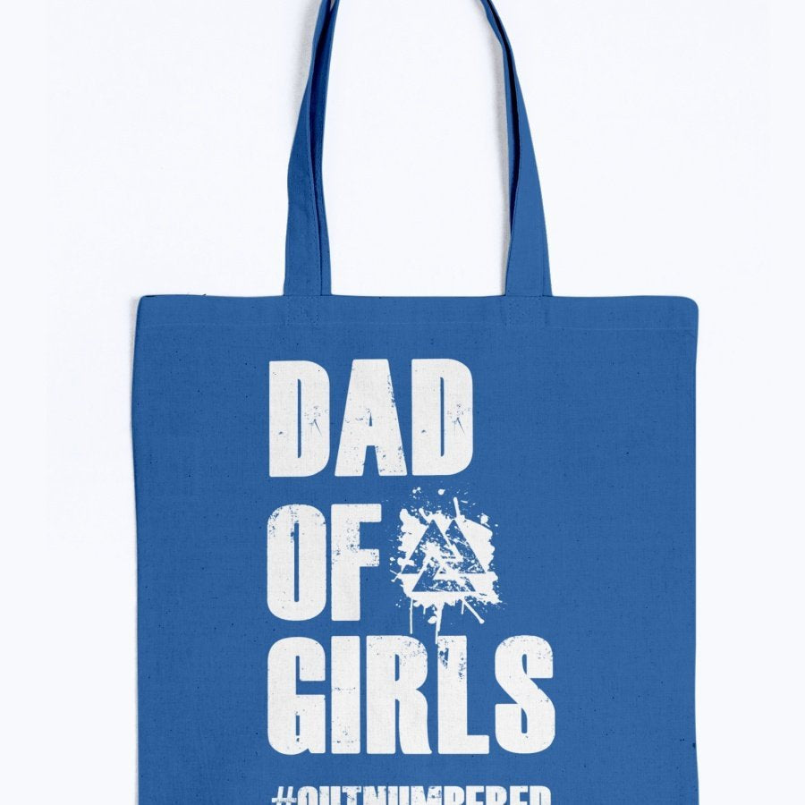 Dad of Girls Tote - White Text