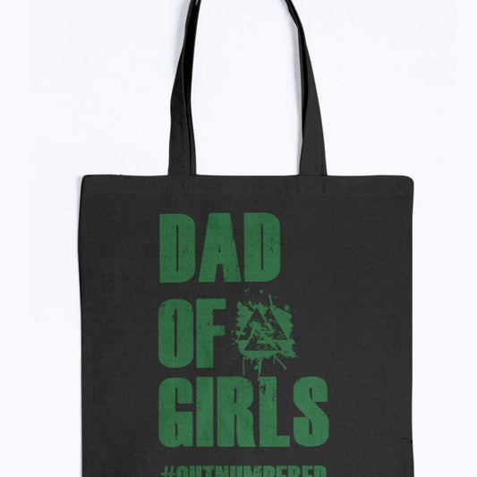 Dad of Girls Tote - Green Text