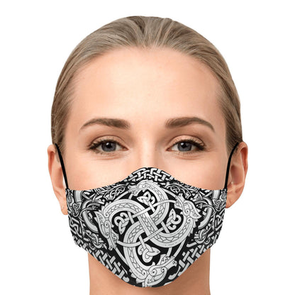 Dragon Viking Face Mask Cover