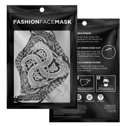 Dragon Viking Face Mask Cover