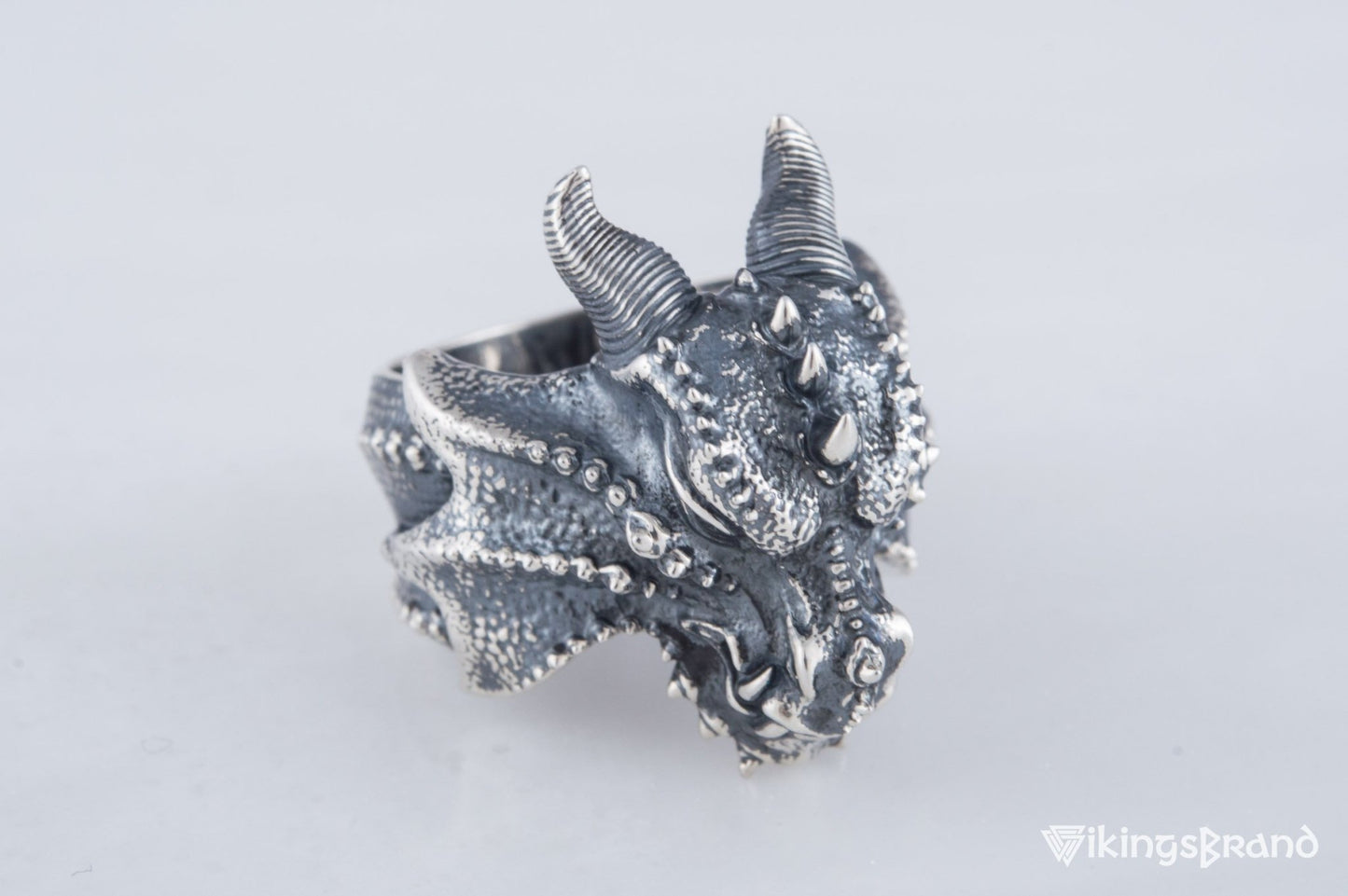 Dragon Viking Ring Sterling Silver Handmade Jewelry