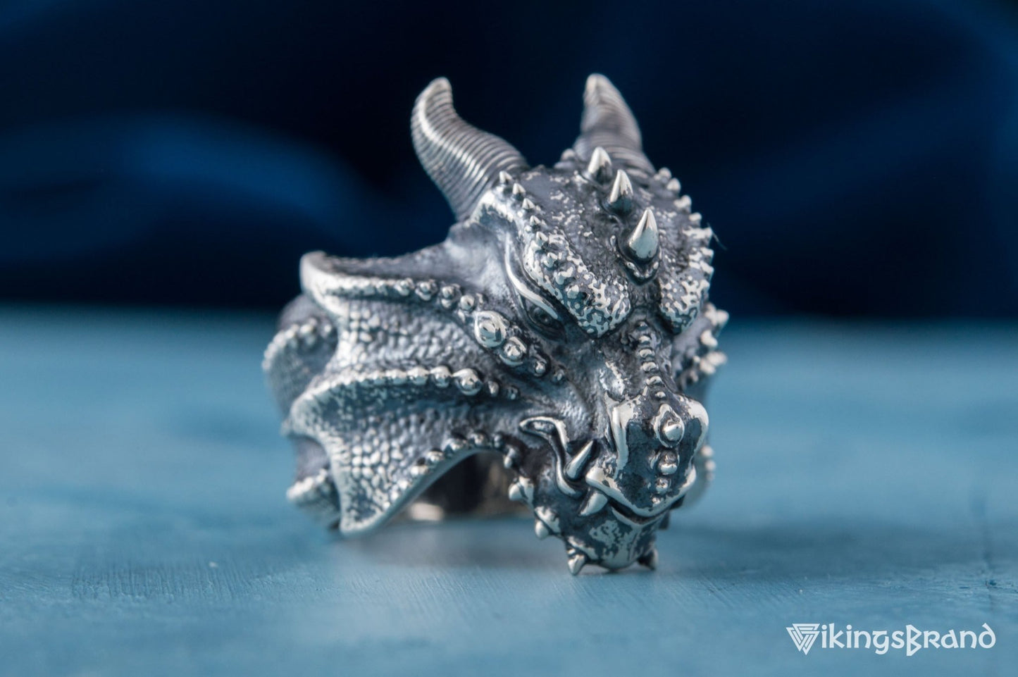 Dragon Viking Ring Sterling Silver Handmade Jewelry