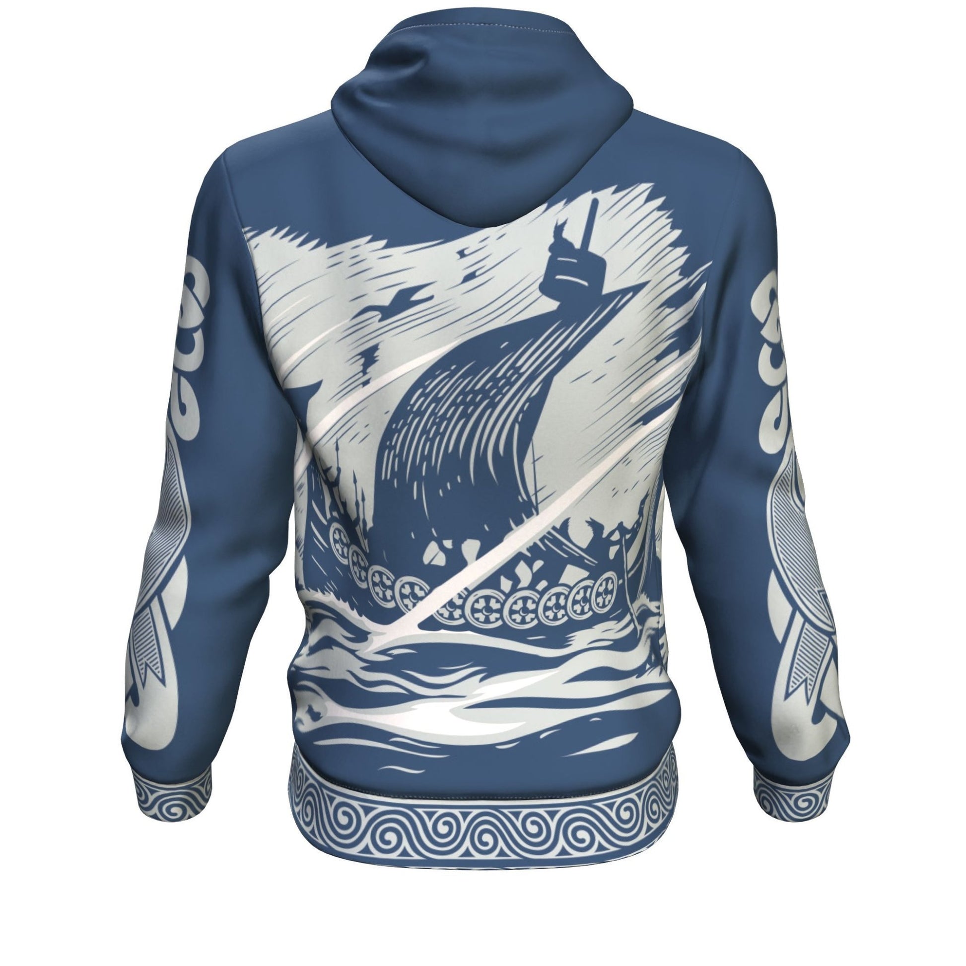 Drakkar Sailing with Viking Warriors Hoodie - VikingsBrand