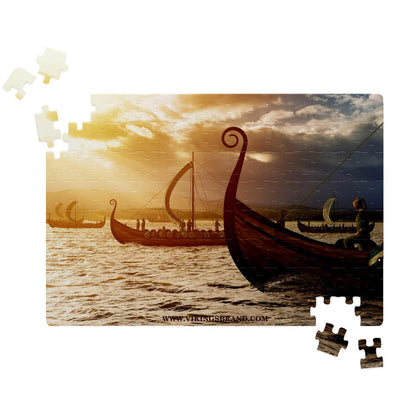 Drakkar Ships Sailing Jigsaw Puzzle