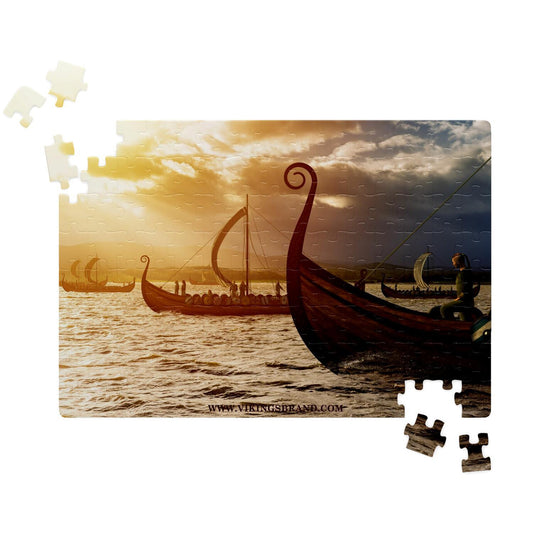 Drakkar Ships Sailing Jigsaw Puzzle