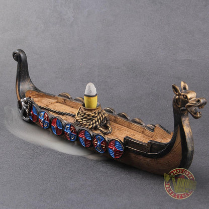 Drakkar Viking Boat Incense Holder