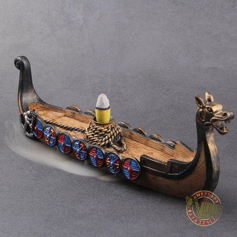 Drakkar Viking Boat Incense Holder