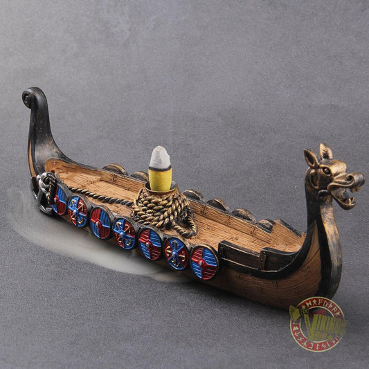 Drakkar Viking Boat Incense Holder