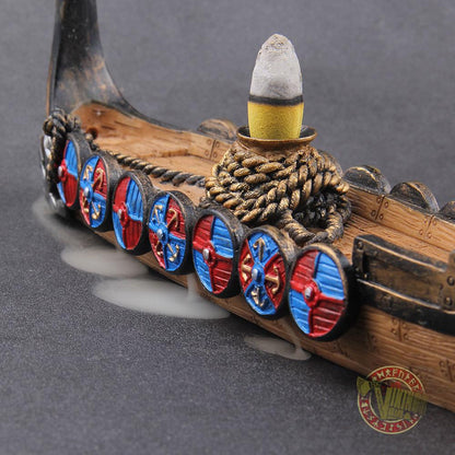 Drakkar Viking Boat Incense Holder