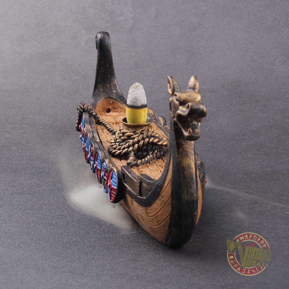 Drakkar Viking Boat Incense Holder