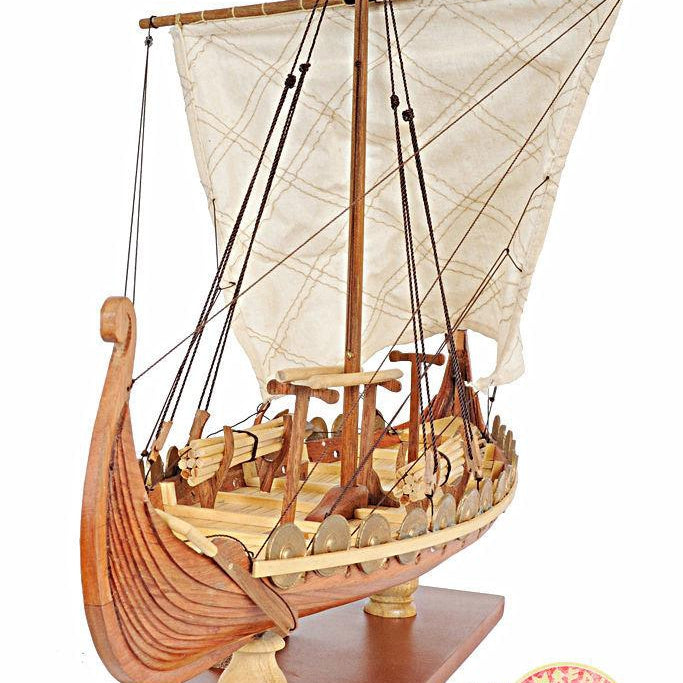 Drakkar Viking Ship - Wooden Model - DIY Kit (Unassembled)- 1/50 Scale - VikingsBrand